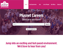 Tablet Screenshot of careers.plus.net